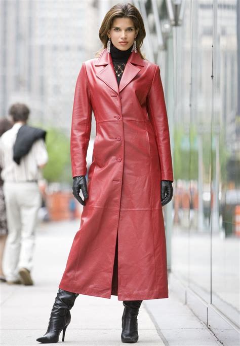 109 best full length leather coats images on pinterest