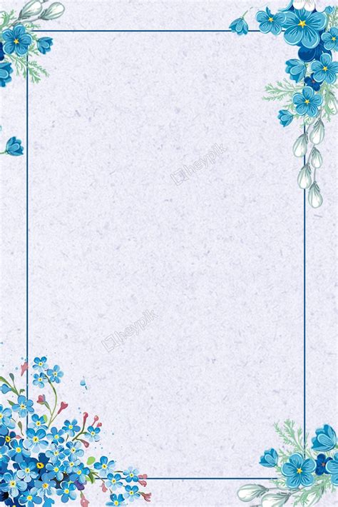 blue flowers lines the summer solstice background vector molduras para convites de casamento