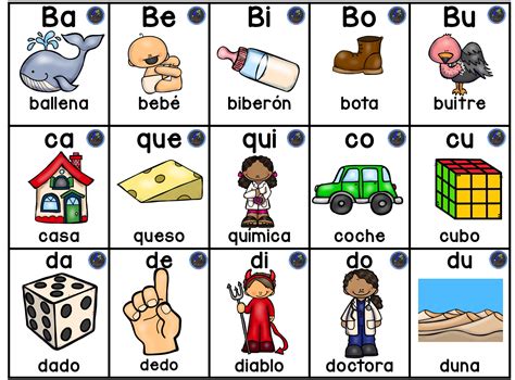 silabas en espanol worksheets   gmbarco