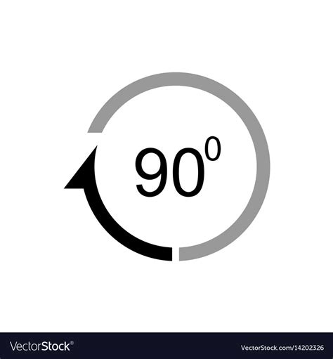 angle  degrees icon royalty  vector image
