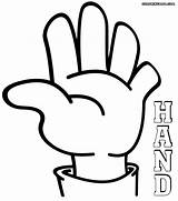 Hand Hands Printable Coloring Pages Graphic Kids Organizer Colouring Prewriting Retelling Reading Organizers Idea Main Clipartmag sketch template