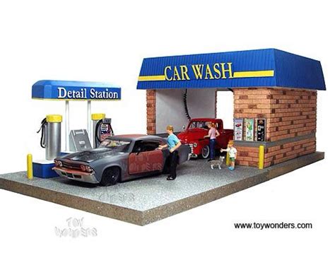 Miniature Car Wash Car Wash Diorama Car
