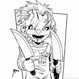 Coloring Chucky Eyball Lineart Xcolorings sketch template
