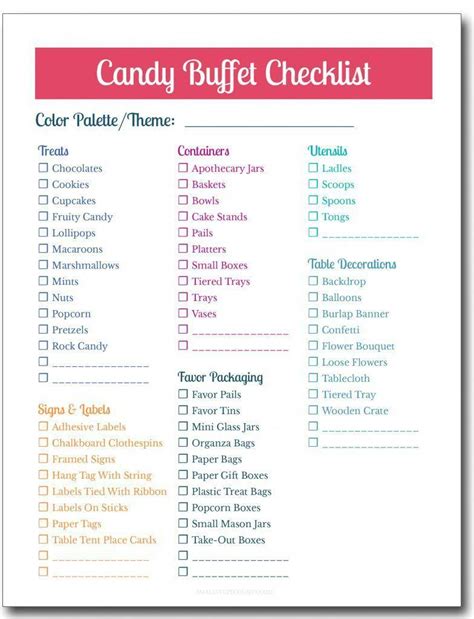 quinceanera checklist printable