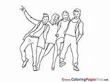 Party Coloring Pages Sheet Title sketch template