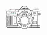Canon Camera Drawing Ae Paintingvalley sketch template