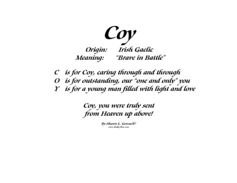 Meaning Of Coy Lindseyboo