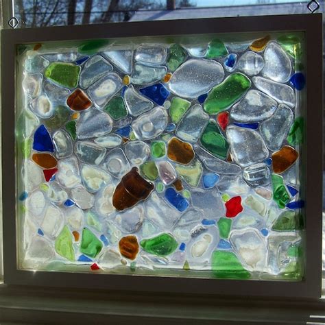 Beach Sea Glass Window Mosaic