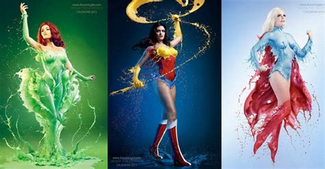 Female Marvel And Dc Heroes And Villains In Photo Calendar