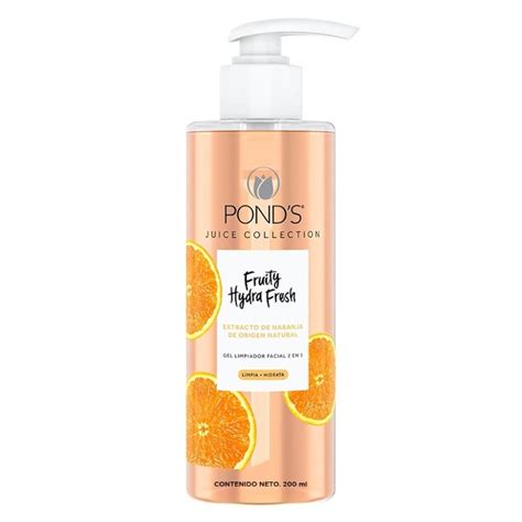 gel limpiador facial pond s fruity hydra fresh 2 en 1 extracto de