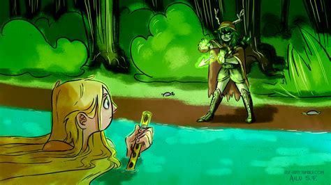 Huntress Wizard And Finn The Human At Adventure Time Cartoon