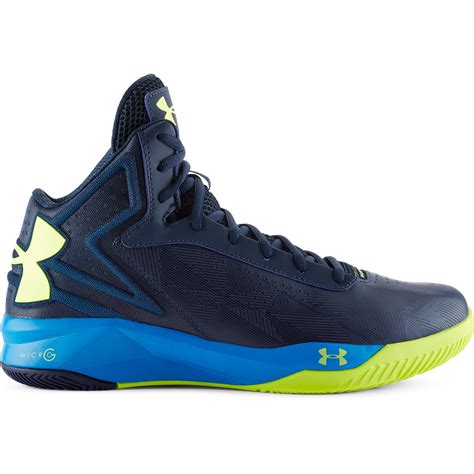 lyst  armour mens ua micro  torch basketball shoes  blue