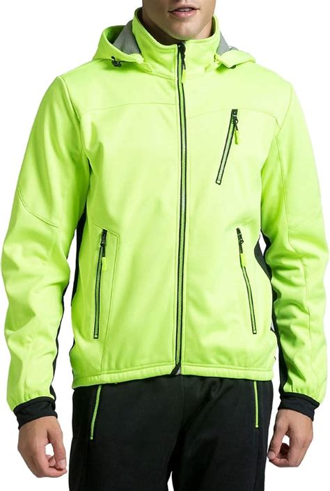 mens cycling bike jacket  hood windbreaker water resistant