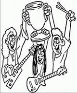 Rock Star Coloring Pages sketch template