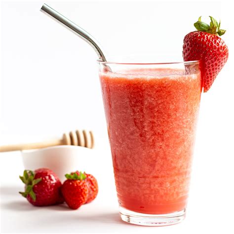 strawberry slushie recipe healthy delicious  easy maple mango