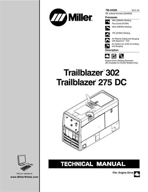 miller trailblazer  diesel manual jonesgruel