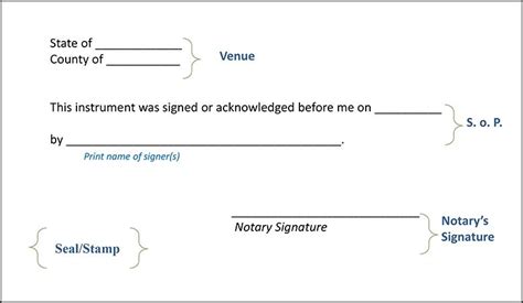 Notary Signature Template Tutore Org Master Of Documents