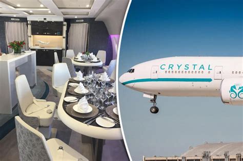 Crystal Sky Jet World S Biggest Private Plane Pictured With 88 Beds