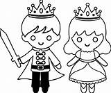 Princess Prince Coloring Warrior Pages Wecoloringpage sketch template