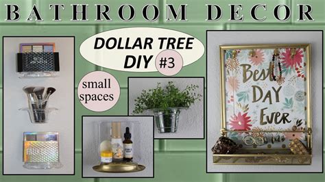 bathroom decor  dollar tree diy small bathroom