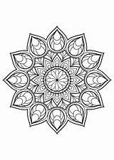 Mandala Mandalas Pages Coloriage Coloriages Adultos Colorare Complexe Adultes Malbuch Erwachsene Adulti Tiré Justcolor sketch template