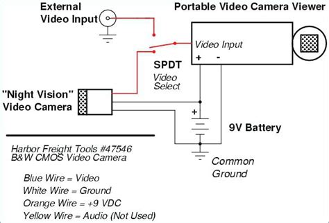 weatherproof security camera  wiring diagram