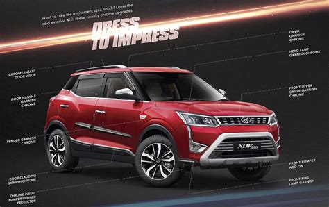 mahindra xuv accessories revealed