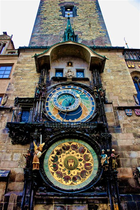 medieval astronomical clock  prague czech republic rpics