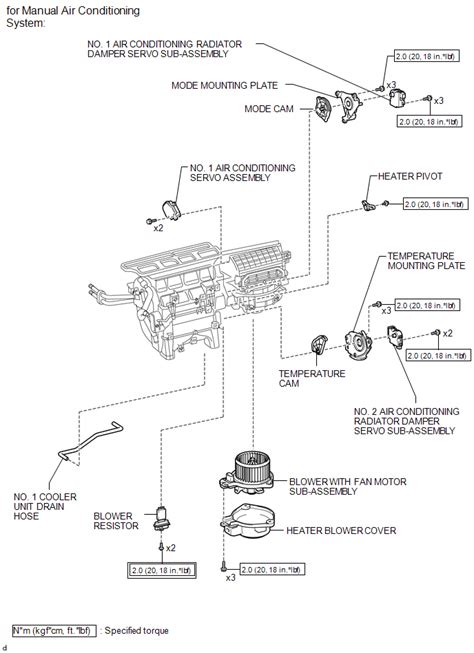 toyota tacoma   service manual components air conditioning unit air conditioning