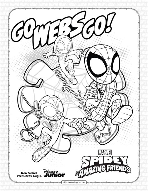 spidey   amazing friends printable pages