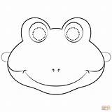 Mask Coloring Frog Masks Pages Printable Templates Kids Frogs Face Animal Template Do Druku Paper Print Craft Drawing Diy Amphibian sketch template