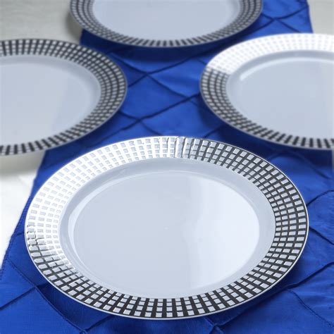 hard plastic plates  weddings hard plastic    rectangle