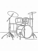 Instruments Musical Coloring Pages Printable Kids sketch template