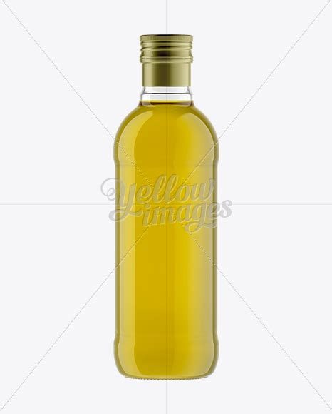 500ml flint glass olive oil bottle mockup in bottle mockups on yellow images object mockups