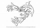 Yveltal Pokemon Coloring Pages Drawing Game Getdrawings Color Getcolorings Colo sketch template