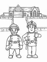 Fireman Feuerwehrmann Malvorlage Trickfilmfiguren Steele sketch template