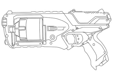 cool nerf gun coloring page  printable coloring pages  kids