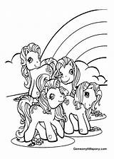 Ponies Coloring sketch template