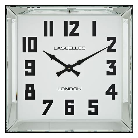 glass wall clock