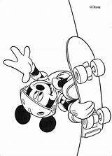 Mickey Mouse Skating Coloring Pages Disney Skate Hellokids Boys Skateboarding Print Color Online sketch template