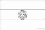 Coloring Argentina Flag Flags Pages South America Colouring Central Book Printable Print Paraguay Flagge Kids Sun Crwflags Large Flaggen Map sketch template