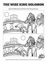 Solomon Wisdom Asks Divided sketch template