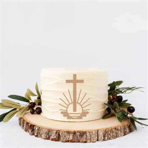 apostolic cross logo  front  cake laser  lace