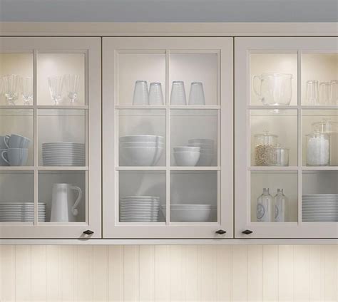 picture  white glass door kitchen wall cabinet glass kitchen