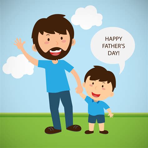 father  son cartoon background material cartoon father  son