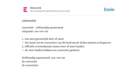 conventie de betekenis volgens muiswerk educatief