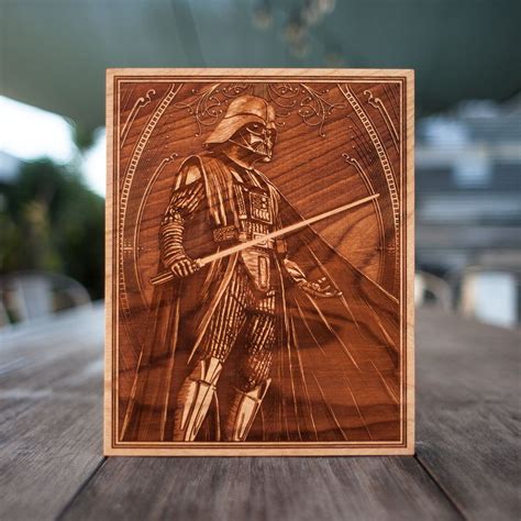 laser engraved wooden posters       magnifying