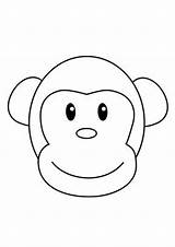 Coloring Monkey Drawing Pages Face Drawings Clipart Template Kids Clip Bongo Animal Printable Draw Templates Monkeys Patterns Benscoloringpages Google Funny sketch template
