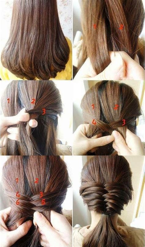 step  step easy hairstyles instruction  longmediumshort hair