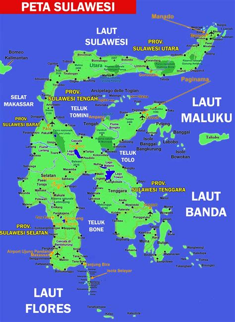 peta sulawesi lengkap  provinsi sejarah nasional  dunia
